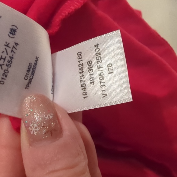 Lands end XXS cherry red long Sleeve tee - Picture 3 of 5